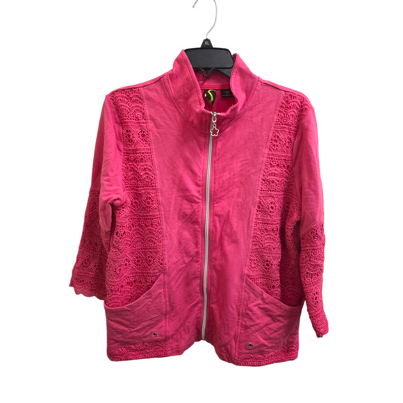 NWT L petite Pink Sportelle Jacket - Picture 1 of 2